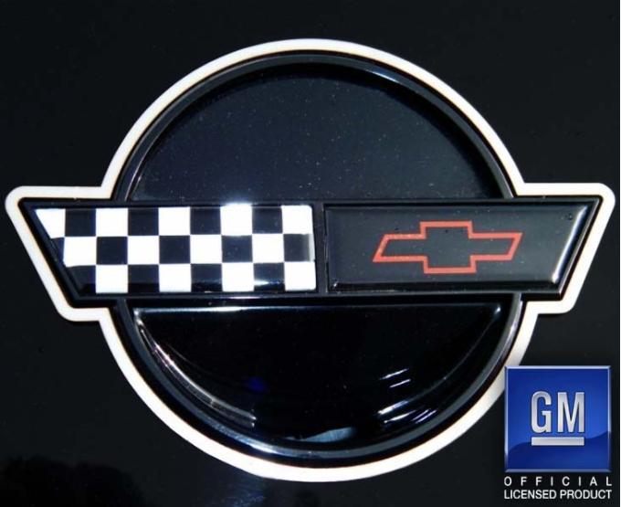American Car Craft 1991-1996 C4 Corvette Emblem Trim Rings 2Pc, Polished Finish 022006