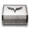American Car Craft 2005-2013 C6 Corvette - Deluxe Fuse Box Cover with Crossed Flags Emblem, Stainless Steel, Choose Color 043116