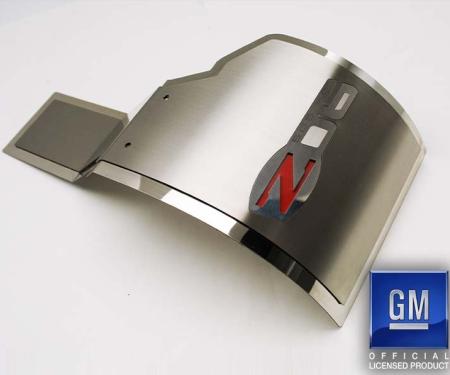 American Car Craft 2006-2013 Z06 Corvette - Z06 Deluxe Alternator Cover, Polished & Brushed Stainless 043127