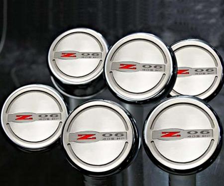 American Car Craft 2002-2004 C5 & Z06 Corvette - Z06 405HP Style Executive Series Fluid Cap Cover 6Pc Set, Manual Trans 033077