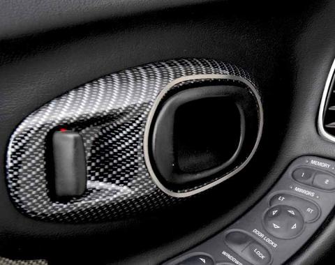 American Car Craft 1997-2004 C5/Z06 Corvette - Door Handle Bezel Trim 2Pc, Brushed Stainless Steel 031038