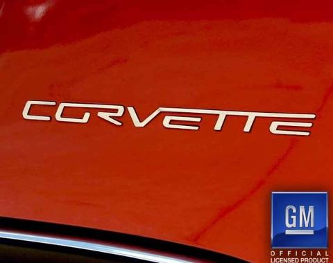 American Car Craft 2005-2013 C6 Corvette - Rear Bumper CORVETTE Letter Set, Polished Stainless Steel 042109