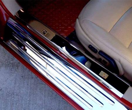 American Car Craft 2005-2013 C6 Corvette - Inner Door Sills 2Pc, Polished Stainless Steel 041025