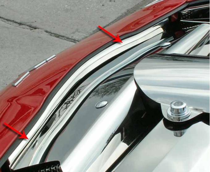 American Car Craft 2005-2013 C6 Corvette - Nose Cap Front Component, Polished Stainless Steel 043020
