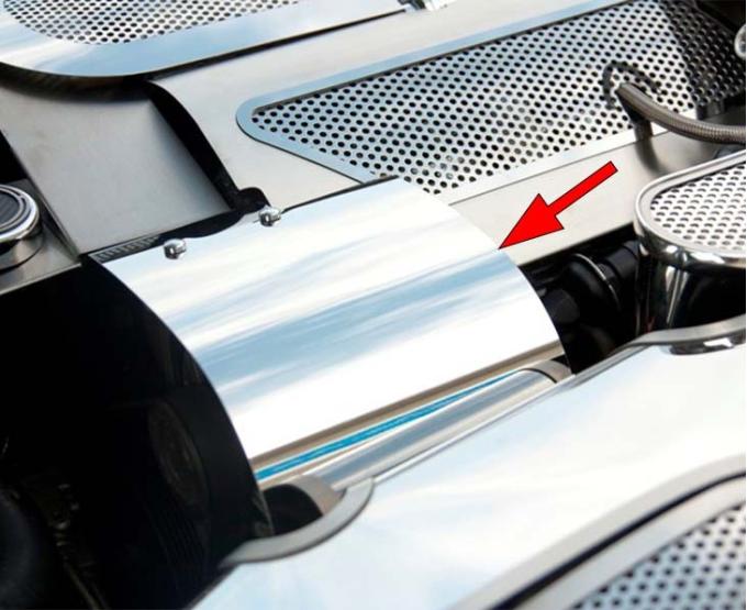 American Car Craft 1997-2004 C5/Z06 Corvette - Alternator Cover, Polished Stainless Steel 033041