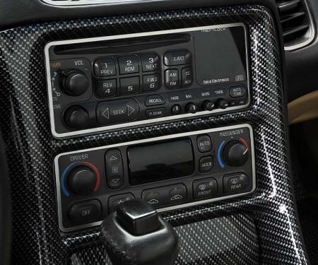 American Car Craft 1997-2004 C5/Z06 Corvette - Dash Trim Kit 6Pc, Brushed Stainless Steel 031031