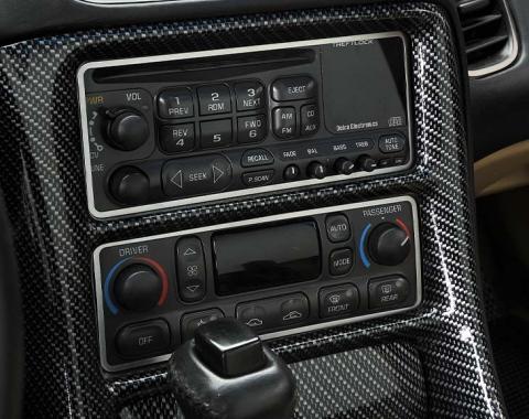 American Car Craft 1997-2004 C5/Z06 Corvette - Dash Trim Kit 6Pc, Brushed Stainless Steel 031031