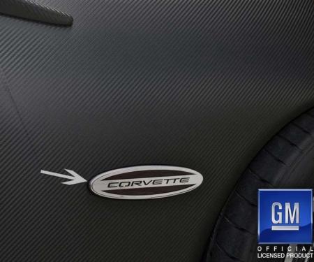 American Car Craft 1997-2004 C5/Z06 Corvette - Side Marker Trim Rear with Corvette Script 2Pc, Brushed Stainless Steel 032052