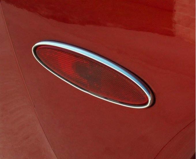 American Car Craft 1997-2004 C5/Z06 Corvette - Side Marker Trim Rear 2Pc, Chrome Molding 032030