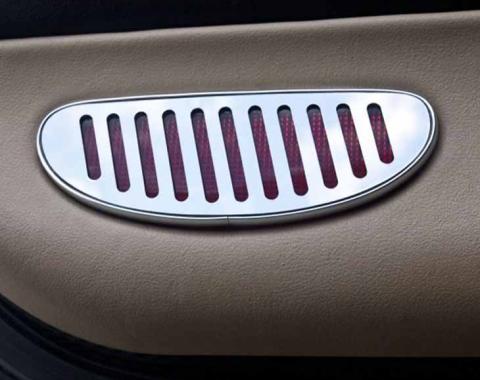 American Car Craft 1997-2004 C5/Z06 Corvette - Interior Door Reflector Trim, Polished Stainless Steel 031044