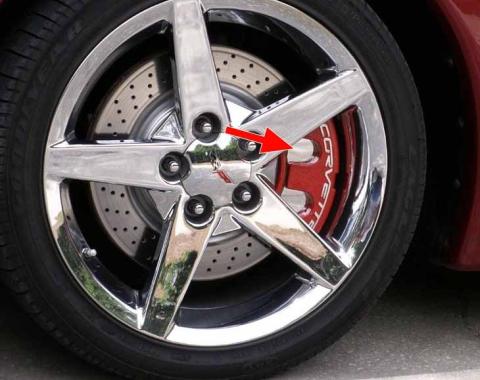 American Car Craft 2005-2013 C6 Corvette - Brake Pad Covers 4Pc, Polished Stainless Steel 042046