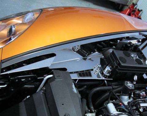 American Car Craft 2005-2013 C6/GS Corvette - Inner Fender Liner Component 8Pc, Polished Stainless Steel 043021