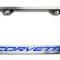 American Car Craft C5 Corvette - License Plate Frame with CORVETTE Inlay, Brushed Stainless, Choose Inlay Color 032050