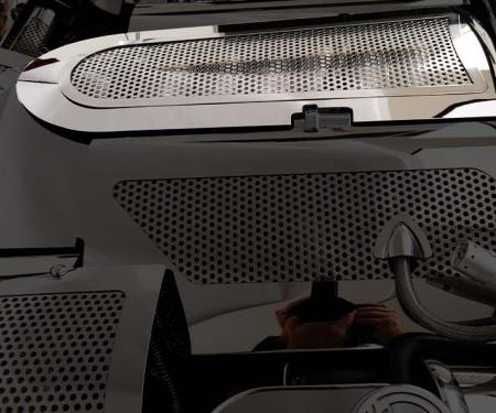 American Car Craft 1997-2004 C5/Z06 Corvette - Plenum Cover Low Profile, Perforated Stainless Steel 033030