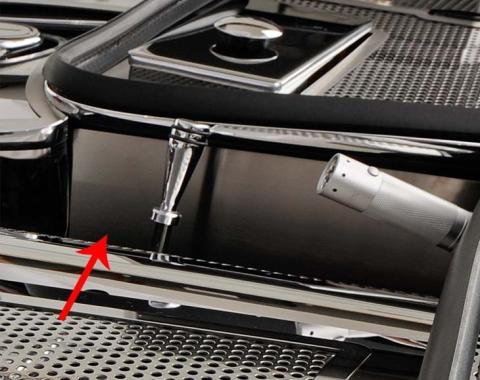 American Car Craft 1997-2004 C5/Z06 Corvette - Battery Shroud Cover, Brushed Stainless Steel 033053