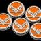 American Car Craft 2016-2019 C7 Grand Sport Corvette - Fluid Cap Cover Set with Crossed Flags & Grand Sport, Choose Color/Transmission 053099