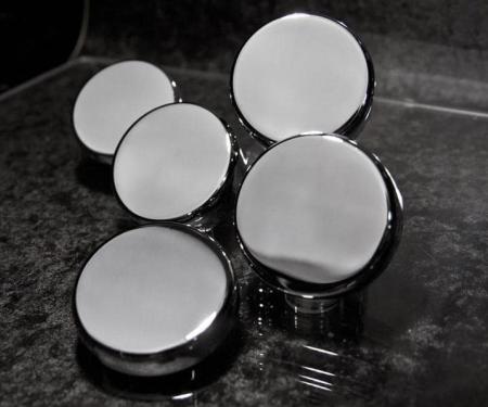 American Car Craft 2014-2019 C7 Corvette - Chrome Fluid Cap Cover Set (Automatic (5pc)) 053115