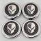 American Car Craft 2020-2024 C8 Corvette Coupe - Cap Cover Set 4pc Carbon Fiber Inserts with Stainless Jake Skull Logo, Choose Finish/Color 883059