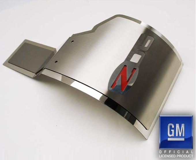 American Car Craft 2006-2013 Z06 Corvette - Z06 Deluxe Alternator Cover, Polished & Brushed Stainless 043127