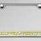 American Car Craft 2014-2019 C7 Corvette - License Plate Frame CORVETTE Lettering, Stainless Steel, Choose Vinyl or LED Color 052033