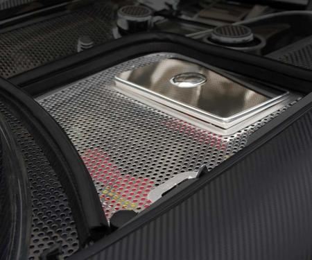 American Car Craft 1997-2004 C5/Z06 Corvette - Perforated Battery/Fuse Box Cover, Polished Stainless Steel 033011