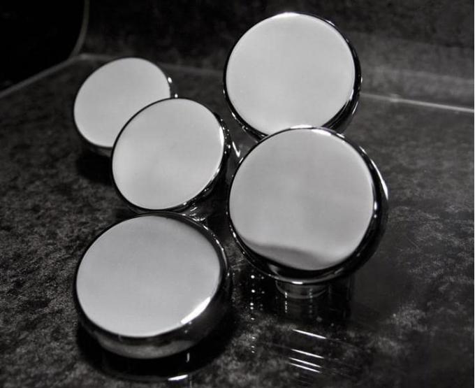 American Car Craft 2014-2019 C7 Corvette - Chrome Fluid Cap Cover Set (Manual (6pc)) 053116