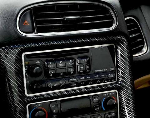 American Car Craft 1997-2004 C5/Z06 Corvette - Dash Trim Kit 6Pc, Polished Stainless Steel 031032