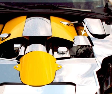 American Car Craft 2005-2013 C6 Corvette - Alternator Cover, Polished Stainless Steel 043033