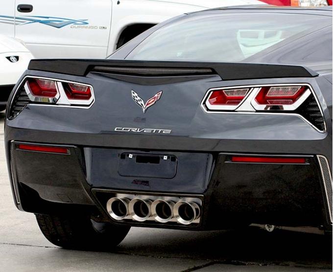American Car Craft 2014-2019 C7 Corvette Stingray - Tail Light Trim Kit 8Pc, Stainless Steel (Brushed Finish) 052014