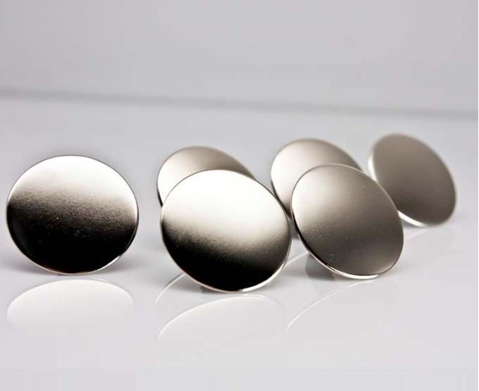 American Car Craft 2014-2019 Corvette Z06/Z51/C7 Stingray - Hood Liner Fasteners Kit 6Pc, 1 5/8" Nickel Plated Buttons 053060