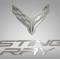 American Car Craft 2020-2024 C8 Corvette - Stainless Hood Panel Badge Flag Logo and Stingray Font Style, Stainless Steel 883051
