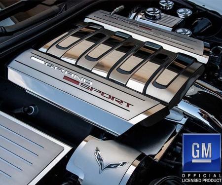 American Car Craft 2014-2019 Grand Sport C7 Corvette - Fuel Rail Covers Grand Sport Style 2Pc, Stainless Steel 053119