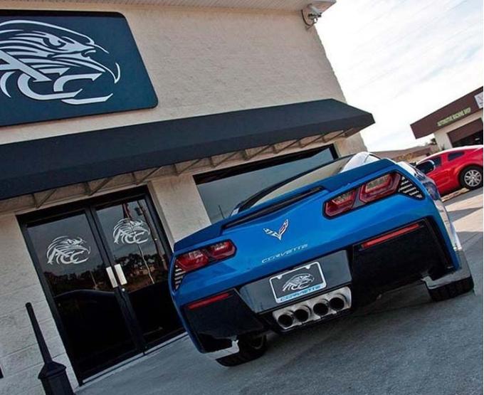 American Car Craft 2014-2019 C7 Corvette Stingray - Exhaust Filler Panel STOCK Exhaust, Polished Stainless Steel 052050