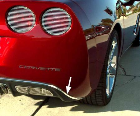 American Car Craft 2005-2013 C6 Corvette - Rear Valance Trim, Classic Chrome 042035