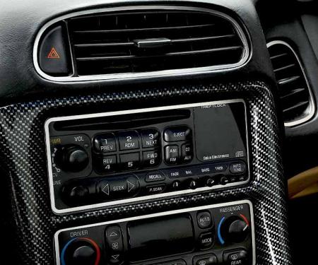 American Car Craft 1997-2004 C5/Z06 Corvette - Dash Trim Kit 6Pc, Polished Stainless Steel 031032