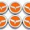 American Car Craft 2005-2013 C6 Corvette - Crossed Flag Fluid Cap Covers 6Pc Manual Transmission, Choose Color 043083