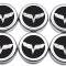 American Car Craft 2005-2013 C6 Corvette - Crossed Flag Fluid Cap Covers 6Pc Manual Transmission, Choose Color 043083