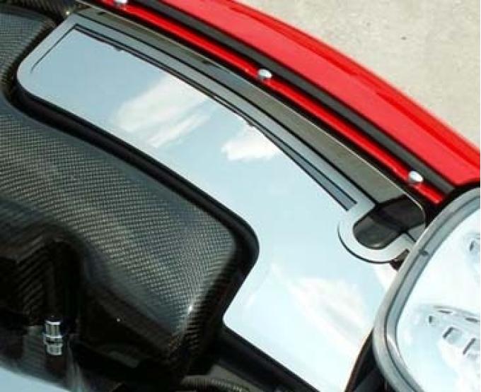 American Car Craft 1997-2004 C5/Z06 Corvette - Inner Fender EXTENDED Accent Plates, Polished Stainless Steel 033026