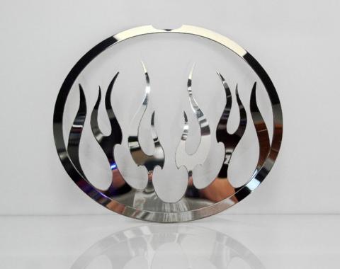 American Car Craft 2005-2013 C6 Corvette - Taillight Covers Polished Flame Style 4Pc, Polished Stainless Steel 042070