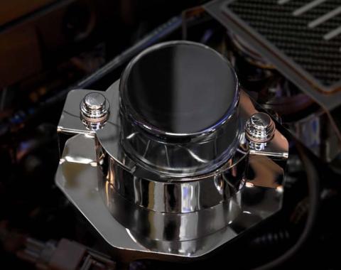 American Car Craft 2014-2019 Corvette Stingray C7/Z51/Z06 - Vacuum Pump Actuator Cover, Polished Stainless Steel, Optional Cap (With Cap) 053086