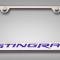 American Car Craft 2014-2019 C7 Corvette - License Plate Frame STINGRAY Lettering, Stainless Steel, Choose Vinyl or LED Color 052032