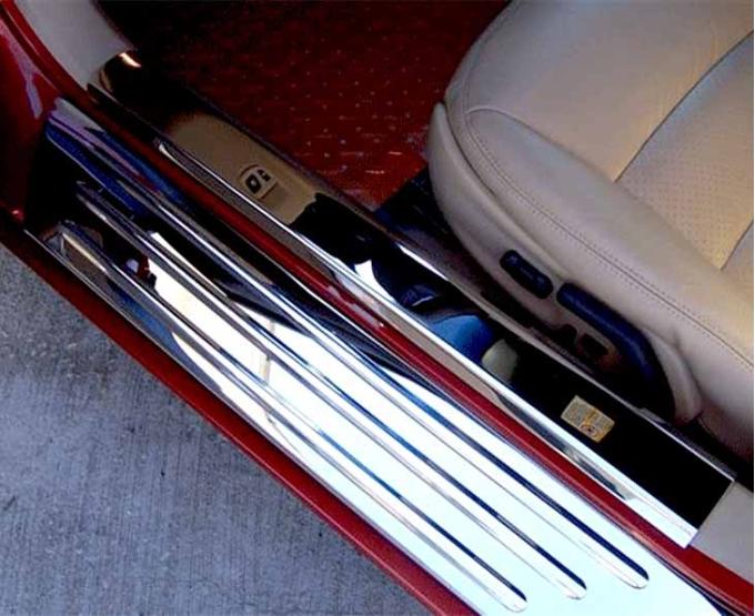 American Car Craft 2005-2013 C6 Corvette - Inner Door Sills 2Pc, Polished Stainless Steel 041025
