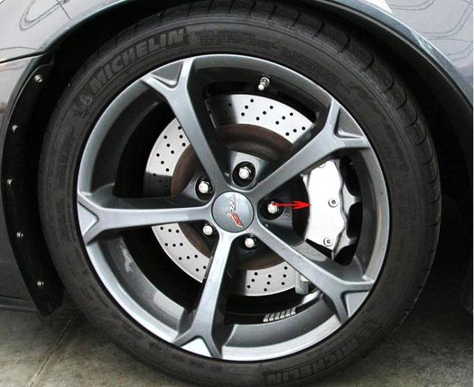 American Car Craft 2010-2013 C6 GS/Z06 Corvette - Caliper Face Plate 18Pc, Polished Stainless Steel 042090