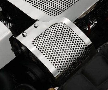 American Car Craft 2005-2013 C6/Z06/GS Corvette - Alternator Cover, Perforated Stainless Steel 043054