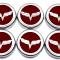 American Car Craft 2005-2013 C6 Corvette - Crossed Flag Fluid Cap Covers 6Pc Manual Transmission, Choose Color 043083