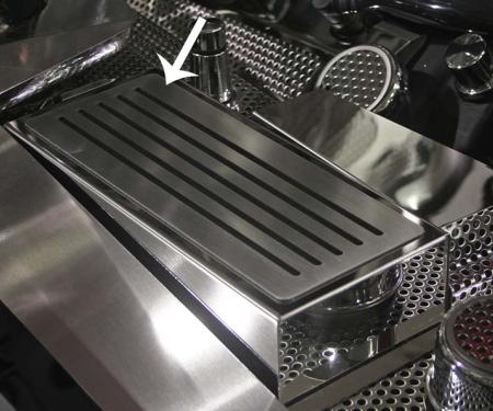 American Car Craft 2010-2014 Mustang GT - Fuse Box Cover Polished & Brushed, Stainless Steel 273022