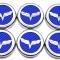 American Car Craft 2005-2013 C6 Corvette - Crossed Flag Fluid Cap Covers 6Pc Manual Transmission, Choose Color 043083