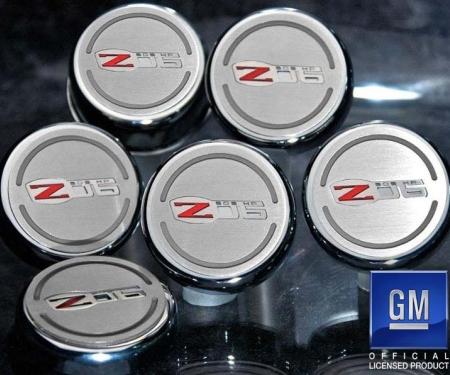American Car Craft 2006-2013 Z06 Corvette - Executive Series Fluid Cap Covers Z06 Inlay 6Pc, Manual Transmission 043102