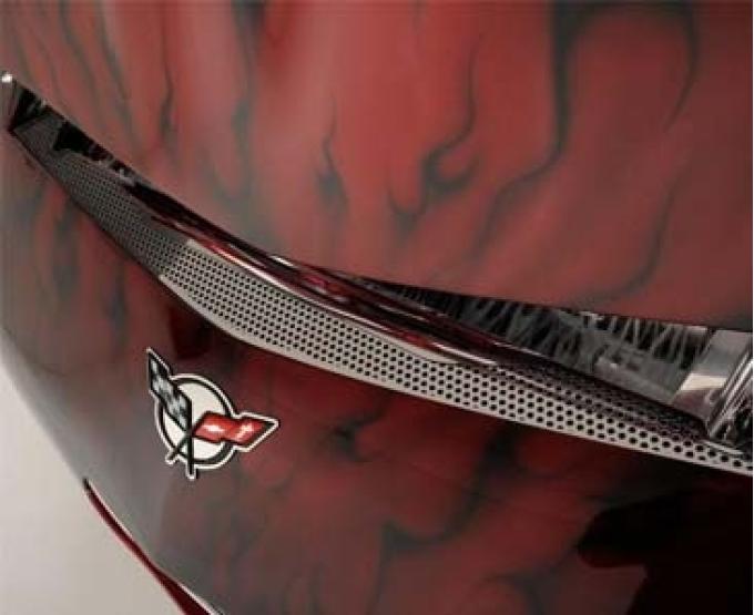 American Car Craft 1997-2004 C5/Z06 Corvette - Front Nose Cap, Perforated Stainless Steel 033054