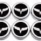 American Car Craft 2005-2013 C6 Corvette - Crossed Flag Fluid Cap Covers 6Pc Manual Transmission, Choose Color 043083